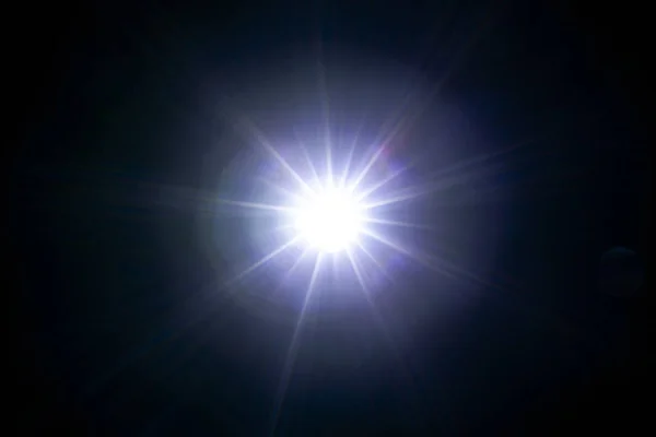 ışık parlama özel efekt koyu siyah.