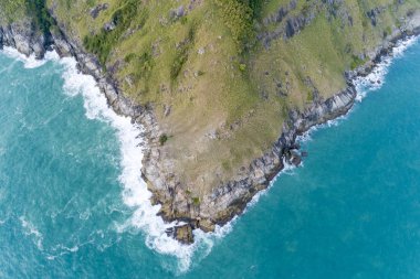Üstten Görünüm manzara doğa manzara güzel tropikal deniz görünümü