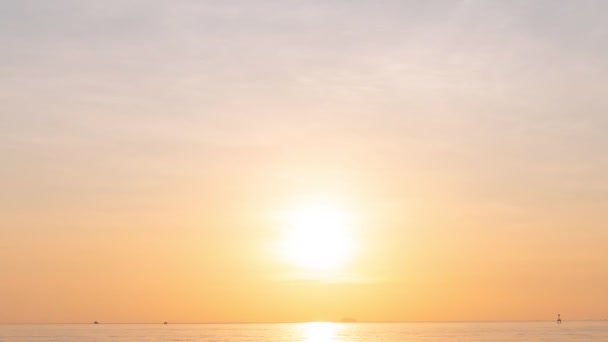 Timelapse Wschodu Lub Zachodu Słońca Nad Morzem Piękne Światło Natury — Wideo stockowe
