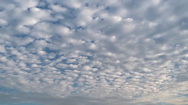 Zeitraffer Erstaunliche Wolken Fließen Den Blauen Himmel Hintergrund — Stockvideo