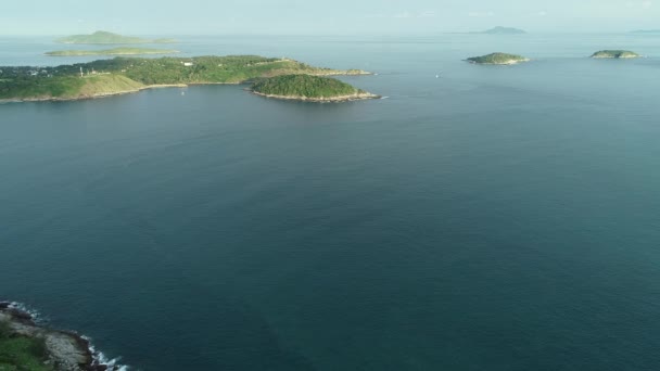Splendido Filmato Aereo Drone Che Vola Intorno Bella Isola Phuket — Video Stock