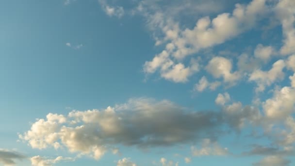 Time Lapse Modré Oblohy Mraků Letní Sezóně — Stock video