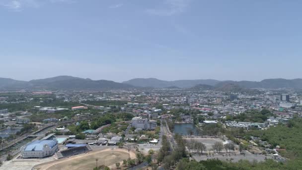 Widok Lotu Ptaka Daerial View Drone Flying Footage Phuket City — Wideo stockowe