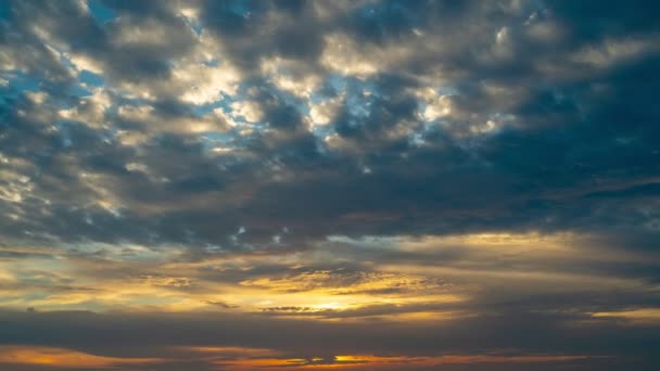 Zeitraffer Der Wolken Himmel Schönes Licht Der Natur Landschaft Bei — Stockvideo