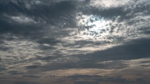 Zeitraffer Aus Schönem Sonnenlicht Und Wolken Himmel — Stockvideo