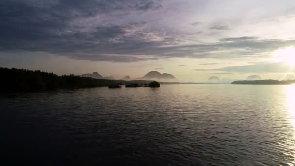 Vue Aérienne Caméra Drone Vidéo Belle Vue Sur Paysage Matin — Video