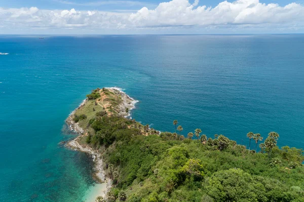 Amazing landscape nature scenery view of Beautiful tropical sea with Sea coast view in summer season image by Aerial view drone top down, high angle view