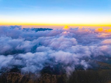 Endonezya 'da sabah manzarası harika.