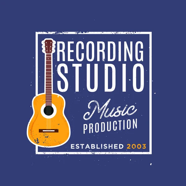 Logotipo de estudio de grabación concepto vector ilustración — Vector de stock