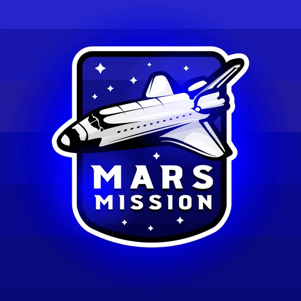 Mission spatiale vers Mars vecteur illustration stock vecteur — Image vectorielle