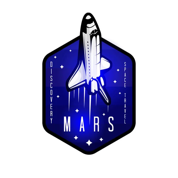 Mission spatiale vers Mars vecteur illustration stock vecteur — Image vectorielle