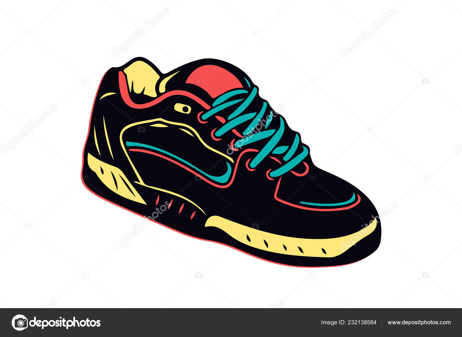 Girlfriend scout spirit Creative isolated illustration of sneakers running, walking, shoes, style  backgrounds. Vector concept element icon in cartoon style on isolated white  background Stock Vector Image by ©Denisxize #232138584
