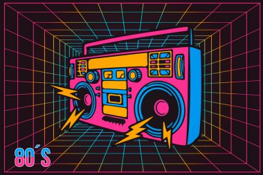 Vintage Pop parti Eighties 80 's kaydedici parti