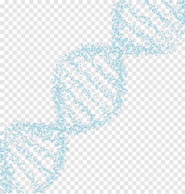Mavi Dna kavramı üzerinde Çokgen çizgi ile 