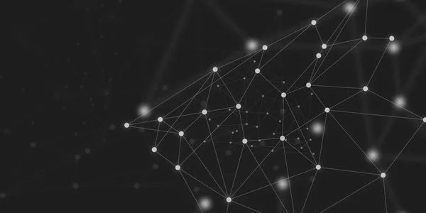 Siyah degrade duvar kağıdı moleküler Backgorund satırlarında