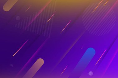 En az geometrik arka plan kopya alanı afiş son dinamik şekillerle