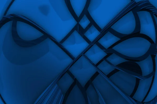 Abstract 3d ilustração de fundo caixas azuis, tema tecnológico — Fotografia de Stock
