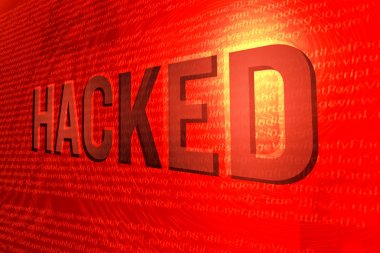 Hacking, internet siber güvenlik arka plan, hack kavramı