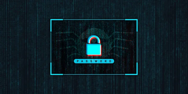 抽象的なコンピュータハッキング背景ストック写真、サイバー犯罪の概念 — ストック写真