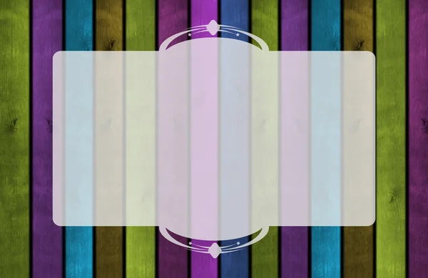 Kleurrijke houten bord banner stockfoto, ruimte voor tekst, ruimte kopiëren — Stockfoto