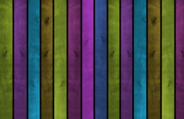 Kleurrijke houten bord textuur banner met ruimte voor tekst — Stockfoto