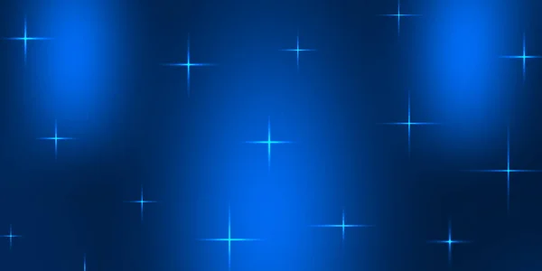 Blauw neon sci fi licht met ster illustratie achtergrond met kopieerruimte voor uw tekst — Stockfoto