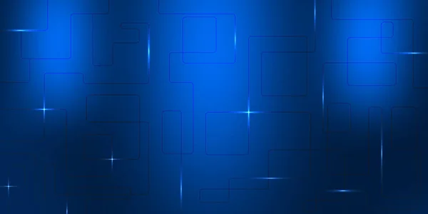 Luz azul de ciencia ficción de neón con fondo de ilustración estrella con espacio de copia para su texto —  Fotos de Stock