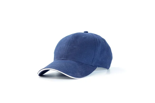 Moda Azul Gorra Béisbol Aislados Sobre Fondo Blanco —  Fotos de Stock