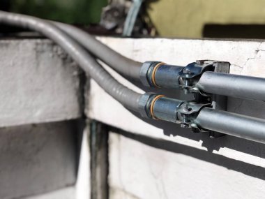 Harici elektrik telleri için çelik borular
