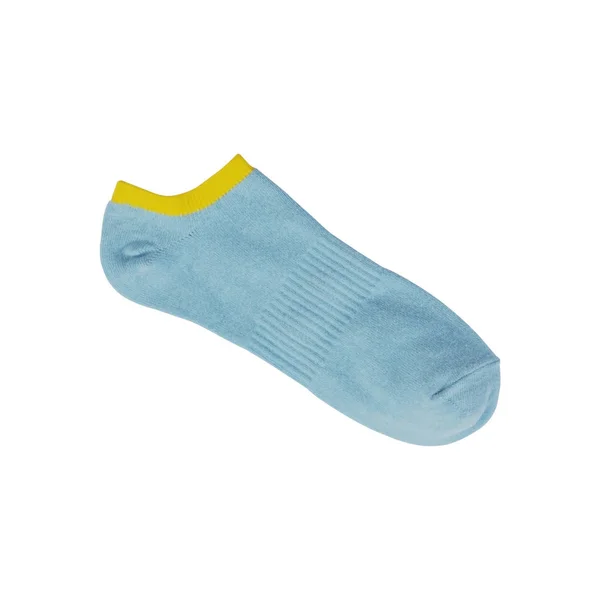 Blue short sport sock isolated — Stock Photo, Image