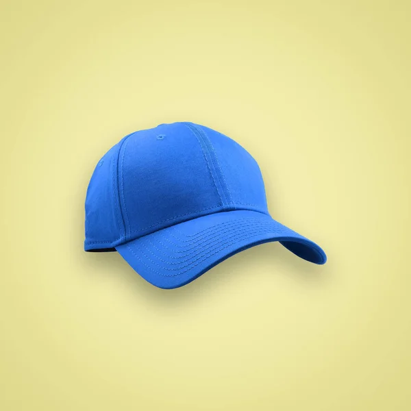 Casquette Bleue Mode Sport Isolée Sur Beau Fond Couleur Pastel — Photo