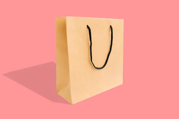 Paper shopping bag isolated