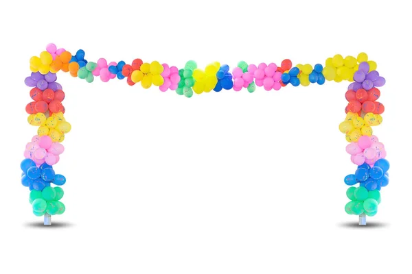 Grupo de globos multicolores para decoración en celebraciones — Foto de Stock