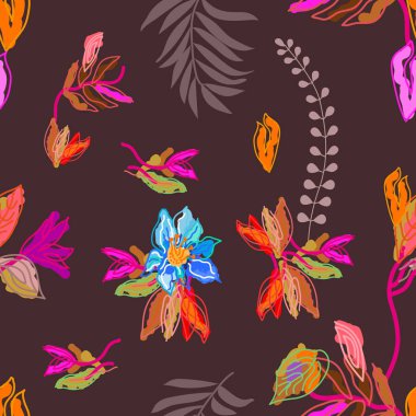 Tropikal orman renkler.