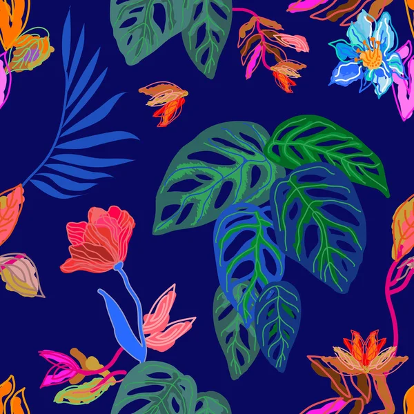 Palette de couleurs forêt tropicale . — Image vectorielle