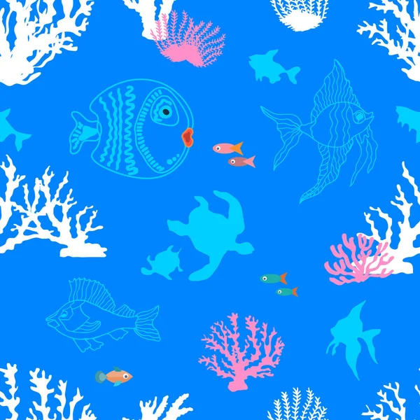 Été Sealife print . — Image vectorielle