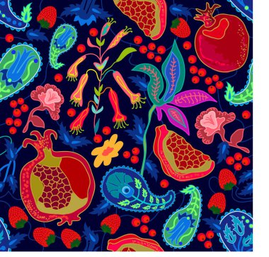 Yaz meyve ve çilek Bahçe.