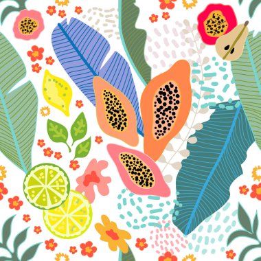 Tropikal meyve bahçesi.