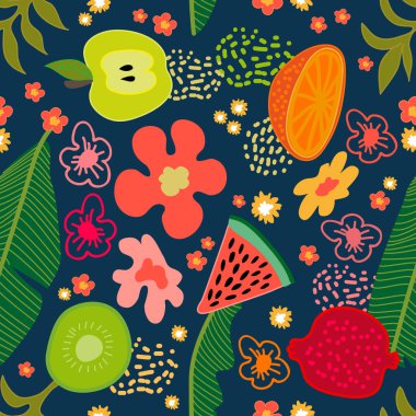 Egzotik tropik bahçe.