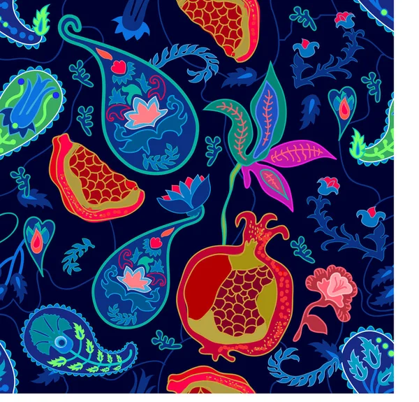 Trendy paisley yazdırma.