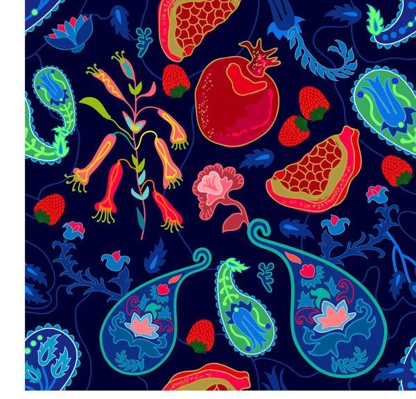 Trendy paisley yazdırma.