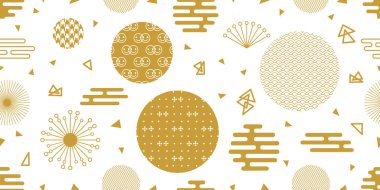 Japon sanatı motifleri ile arka plan.