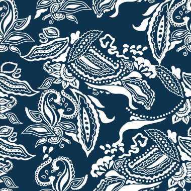 Mavi ve beyaz yazdırma.