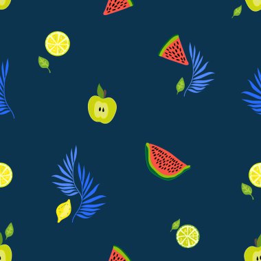 Küçük elemanları ile egzotik tropik bahçe.