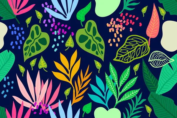 Renkli tropikal yağmur ormanları.