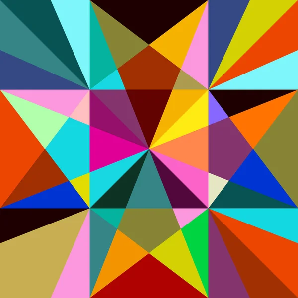 Mnohoúhelník Vzor Světlé Trojúhelníky Podzimní Kolekce Textilií — Stockový vektor