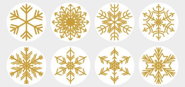 Noel kar taneleri kümesi.