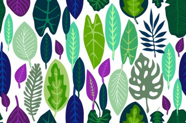 Bikini tropikal motiflerle yazdırma.