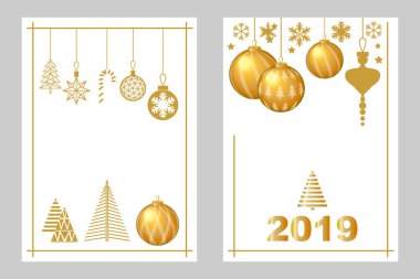 Gerçekçi Noel tebrik kartı dizi.