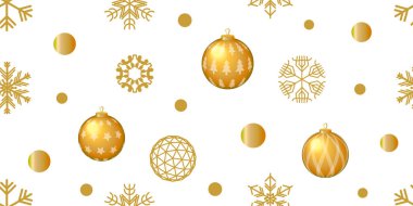 Gerçekçi Noel seamless modeli ile geometrik motifler.
